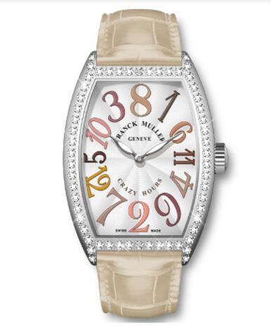 (image for) Franck Muller Cintrée Curvex Crazy Hours Pastels Replica Watch 5850 CH II BEIGE D 1R AC